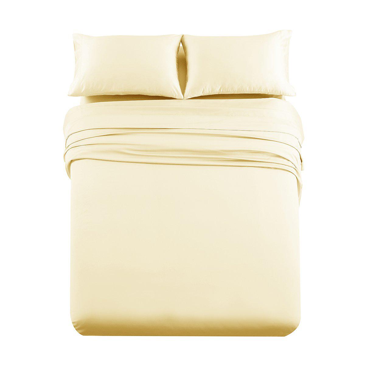 1000 Thread Count Cotton Fitted Sheet - 22" Extra Deep Pocket Queen Size Bottom Sheet (Blue) - View #8