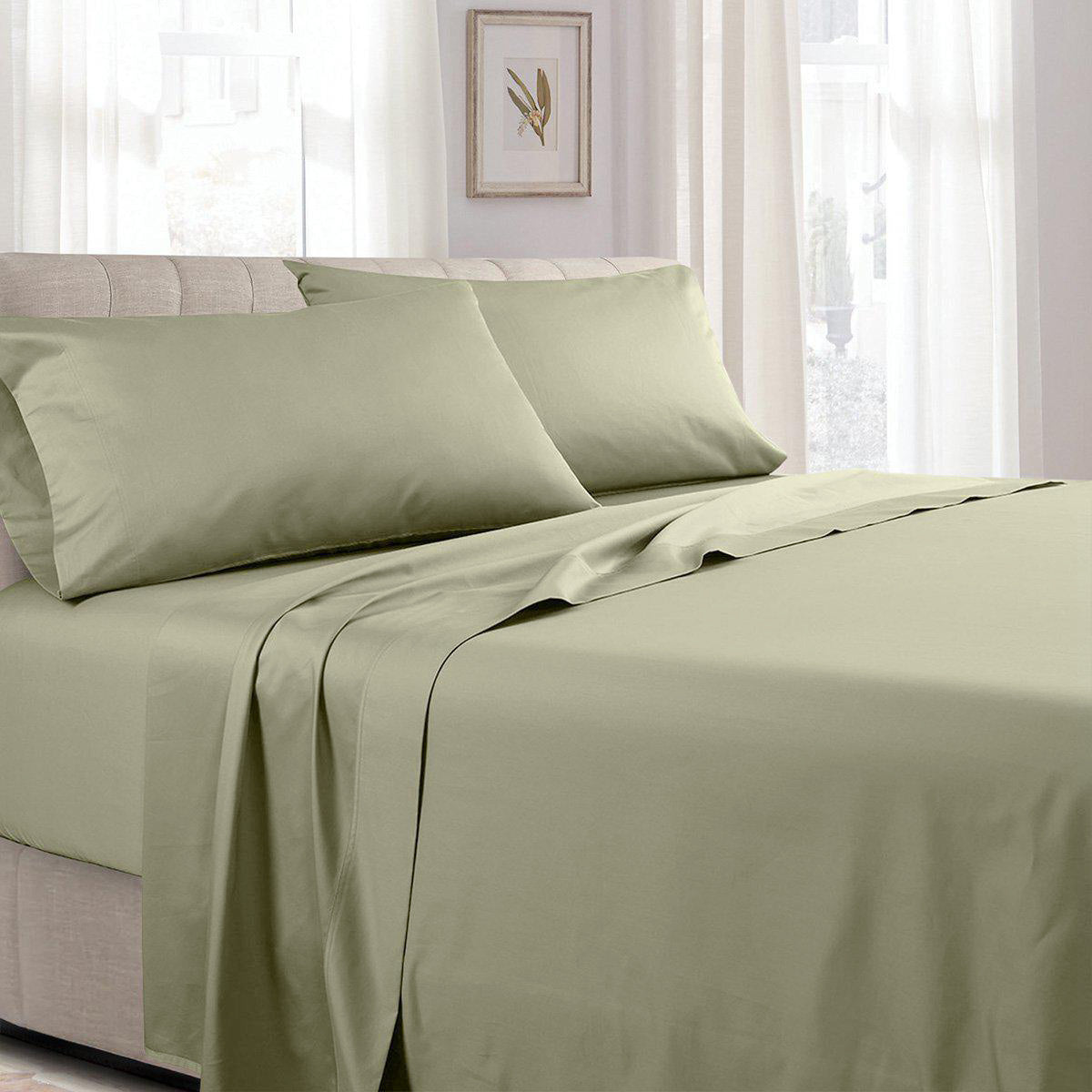 7-10 inches) Low Profile Fitted Sheet Only 650 Thread Count Solid