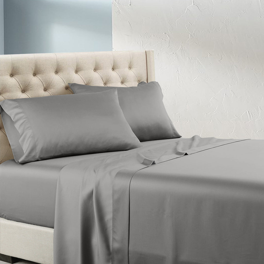 800 Thread Count Sateen Weave 100% Long-staple Cotton Sheet Set in Gray